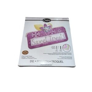 Sizzix Bigz Die Place Card FLOWERS 657722 Decorative Retired 2011 Scrapbooking
